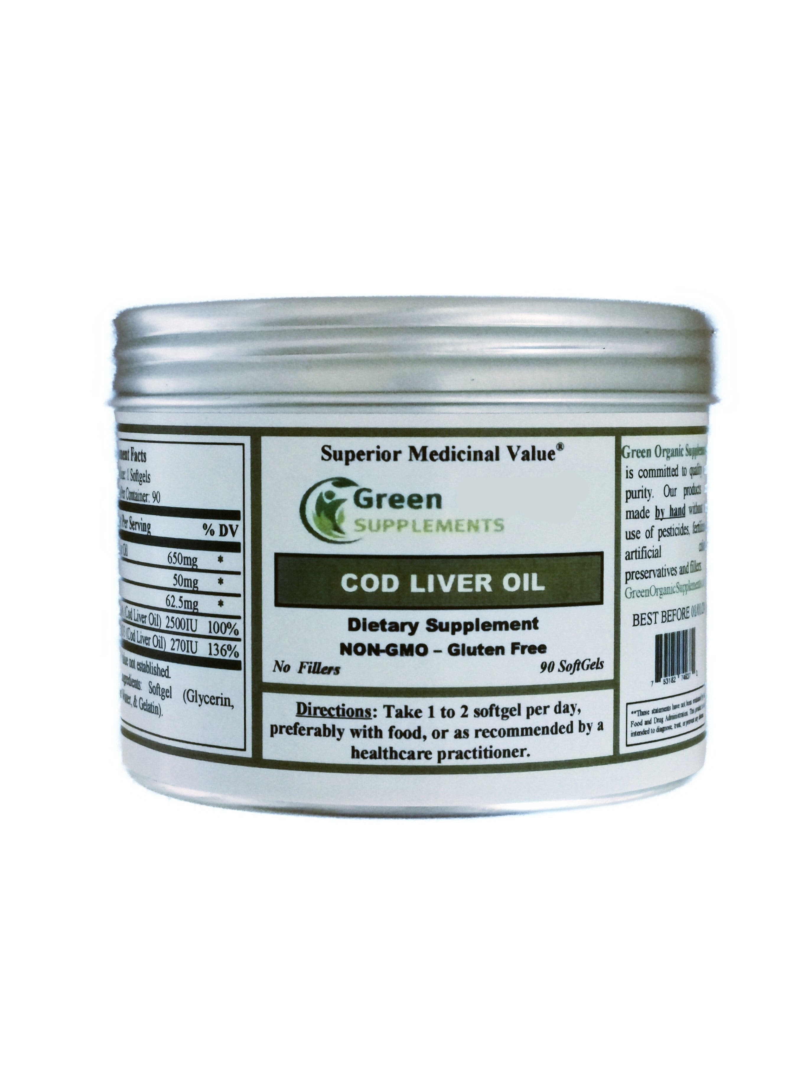 Cod Liver Oil, Vitamin A, Vitamin D3 from Norway